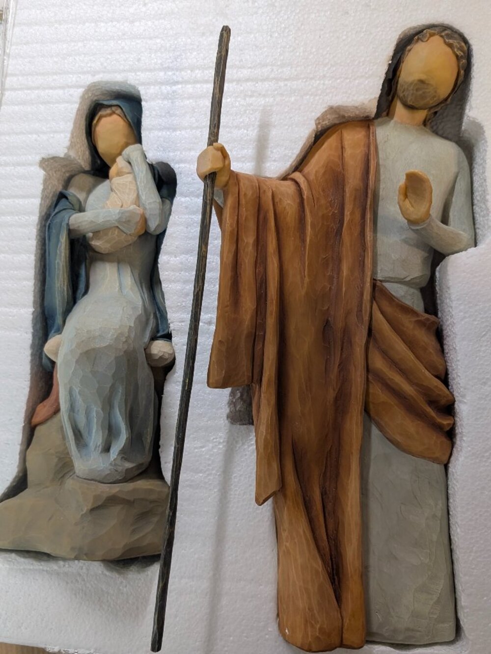 WILLOW TREE Susan Lordi THE CHRISTMAS STORY Mary Jesus Joseph DEMDACO Excellent